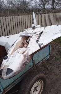 Dronă militară de tip Gerbera a fost găsită pe un câmp în Sîngerei